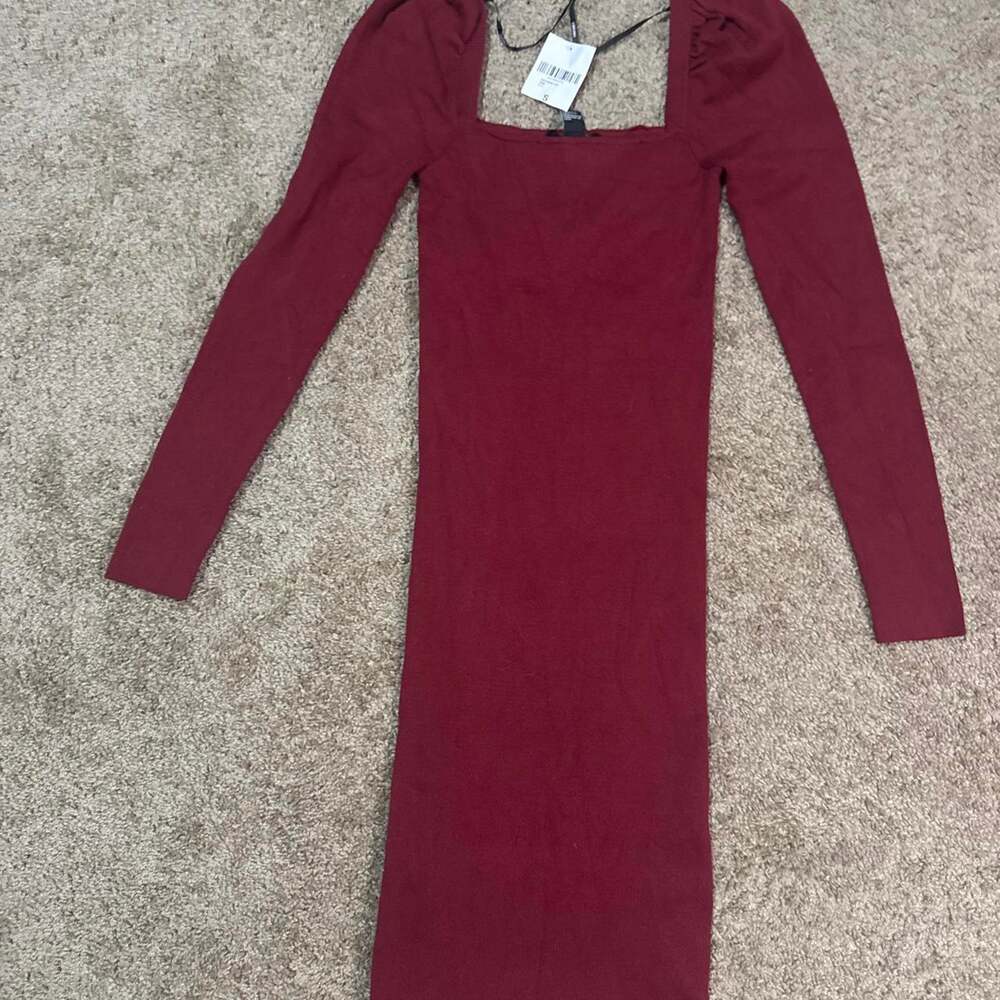 Forever 21 burgundy long sleeve
